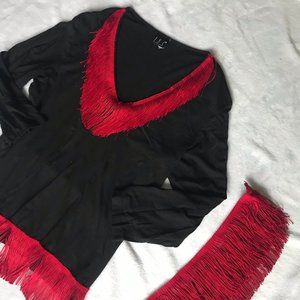 Vintage Fringe Top W/ Belt